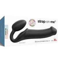 Bendable-strap-on-fake-BLACK-XL-R